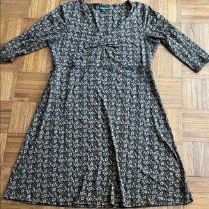 Toad Co Rosalinda Dress XL Floral Tencel Organic Cotton Comfy Sustainable